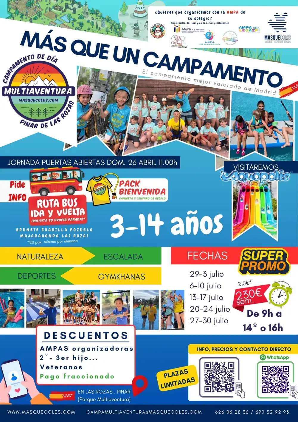 Cartel campamento multiaventura Las Rozas Cartel campamento multiaventura Las Rozas